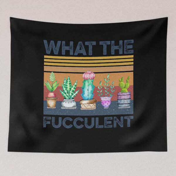Item preview, VIntage what the fucculent designed and sold by MelissasStanley.