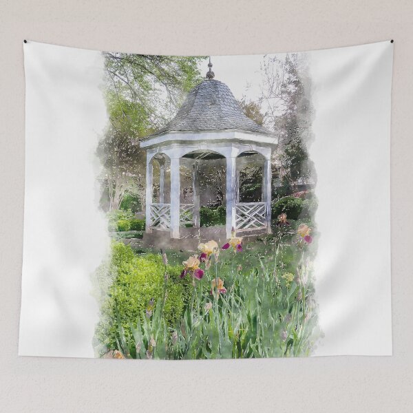 Item preview, Gazebo with Irises  designed and sold by Ollivrosa.