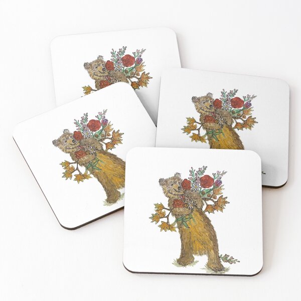 Item preview, Bear Holding Flowers designed and sold by VeloursDesigns.