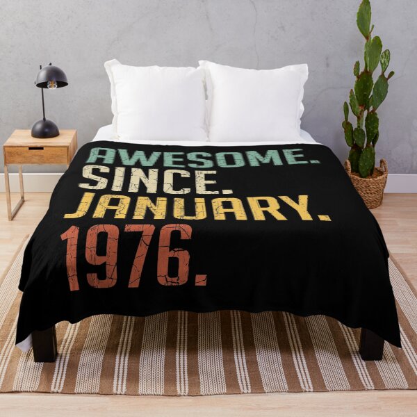 Item preview, Awesome Since January 1976 45th Birthday Gift 45 Years Old Vintage January 1976 designed and sold by Takatv.