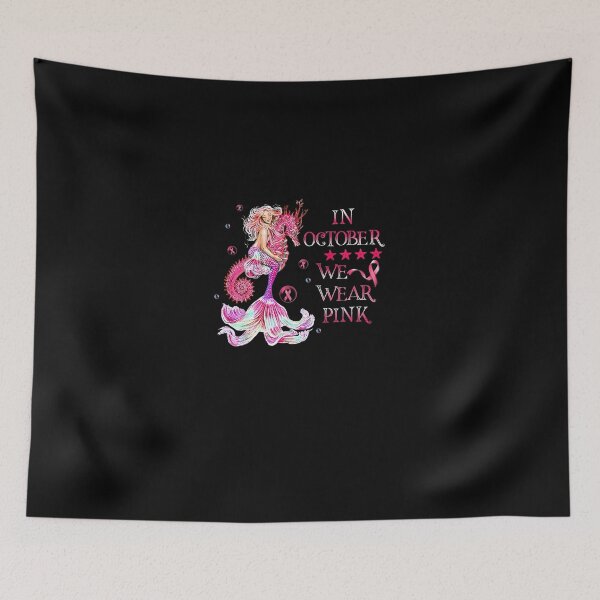 Item preview, Mermaid In October We Wear Pink Breast Cancer Awareness designed and sold by MyintThan09.