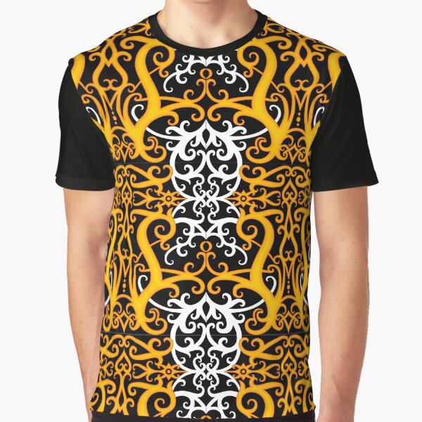 Artikel-Vorschau von Dayak Motiv 003 Orange, designt und verkauft von ashran.