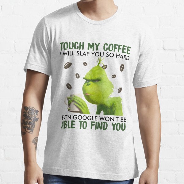 Hoodies T Shirt. Touch My Coffee I'll Slap You So Hard Coffee For Life Funny Cat V Neck Long Sleeve Sweatshirt Unisex