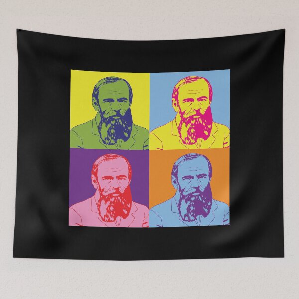Item preview, Russian Writer Pop Art Fyodor Dostoevsky design designed and sold by jakehughes2015.