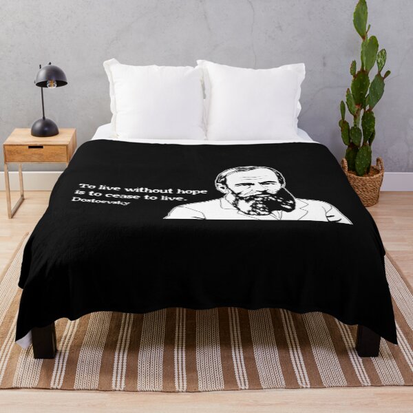 Item preview, Without Hope Famous Writer Quote Fyodor Dostoevsky print designed and sold by jakehughes2015.