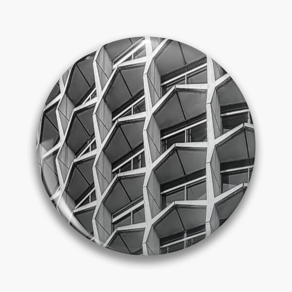 Item preview, One Kemble Street Space House London brutalist modern building black and white designed and sold by am-mantilla2156.