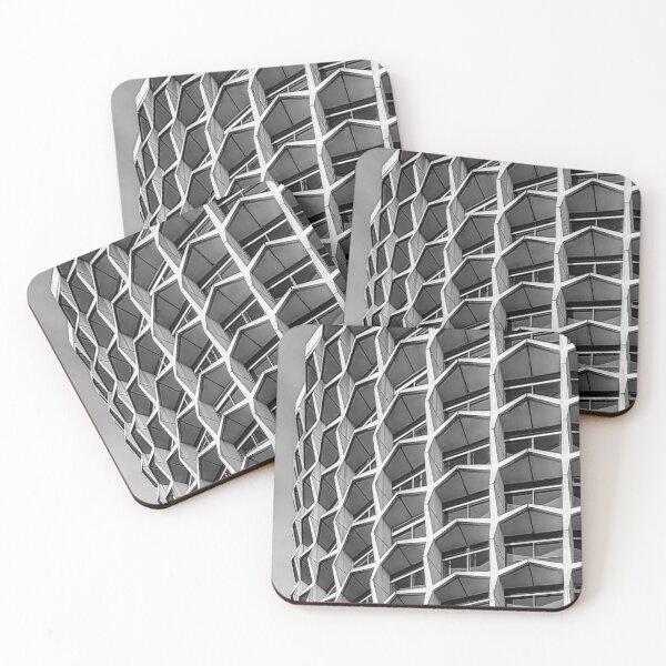 Item preview, One Kemble Street Space House London brutalist modern building black and white designed and sold by am-mantilla2156.