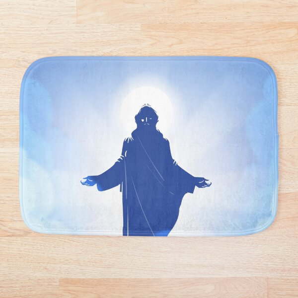 Artikelvorschau, Jesus Badematte entworfen und verkauft von IbdArt Design.