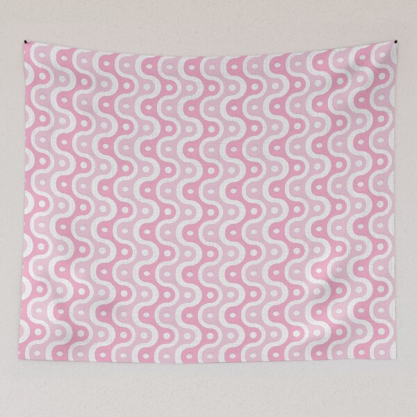 Item preview, Microbial Life Geometric Pattern – Pink designed and sold by RoguePatterns.