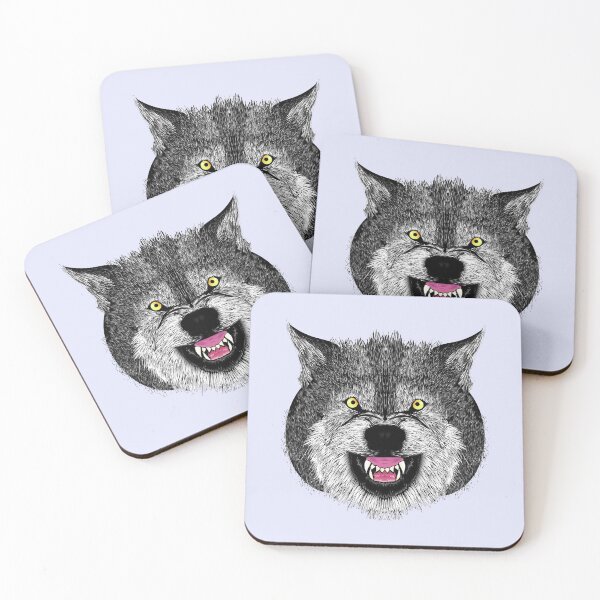 Item preview, Bad Evil Wolf Wild Animal Face designed and sold by pcreations.