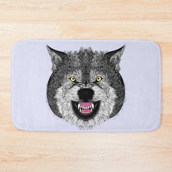 Item preview, Bad Evil Wolf Wild Animal Face designed and sold by pcreations.