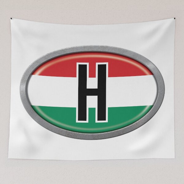 Item preview, Hungary International Vehicle Code Metal Plate designed and sold by travelwitheric.
