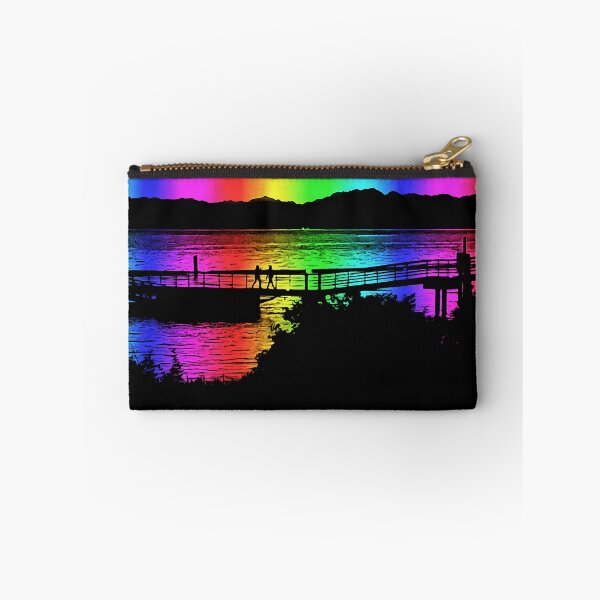 Item preview, Rainbow Silhouettes on Dock designed and sold by SeaChangeDesign.