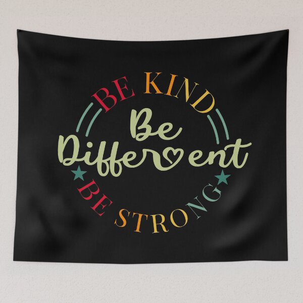 Item preview, Retro Be Kind Be Strong Be Different design designed and sold by PlusAdore.