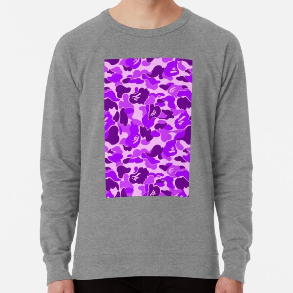 purple bape sweater