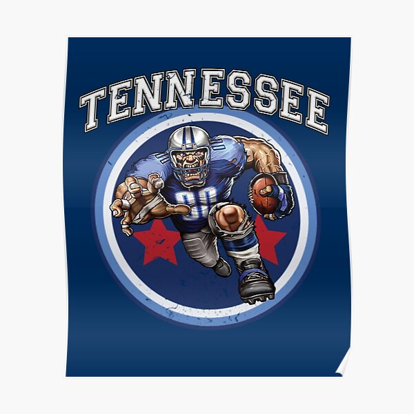 Men's Tennessee Titans #22 Derrick Henry Cartoon Mascot Pullover