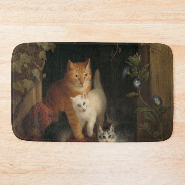 Item preview, Cat with Kittens, Henriëtte Ronner, 1844 designed and sold by Gin  Neko.