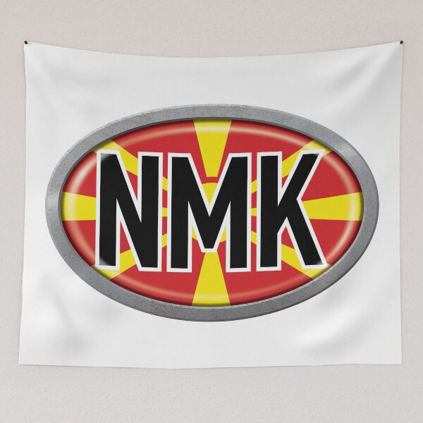 Item preview, North Macedonia International Vehicle Code Metal Plate designed and sold by travelwitheric.