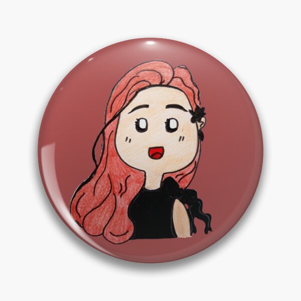 Artikelvorschau, Rosa Haarmädchen mit schwarzem Bandkleid entworfen und verkauft von jevelynlustan.