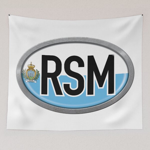 Item preview, San Marino International Vehicle Code Metal Plate designed and sold by travelwitheric.