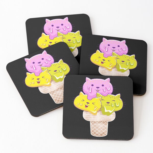 Item preview, Cute Cat Ice Cream designed and sold by TrueTrippyArts.