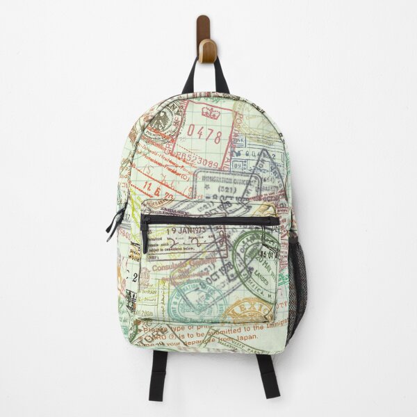 Item preview, "Around the World" Passport Stamps Collage designed and sold by DigitalEffects.