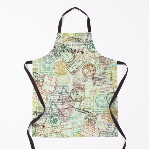 Item preview, "Around the World" Passport Stamps Collage designed and sold by DigitalEffects.