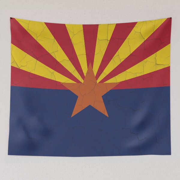 Item preview, Arizona Flag Grunge Wall designed and sold by TRowanDesign.