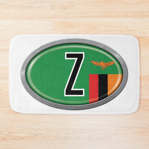 Item preview, Zambia International Vehicle Code Metal Plate designed and sold by travelwitheric.