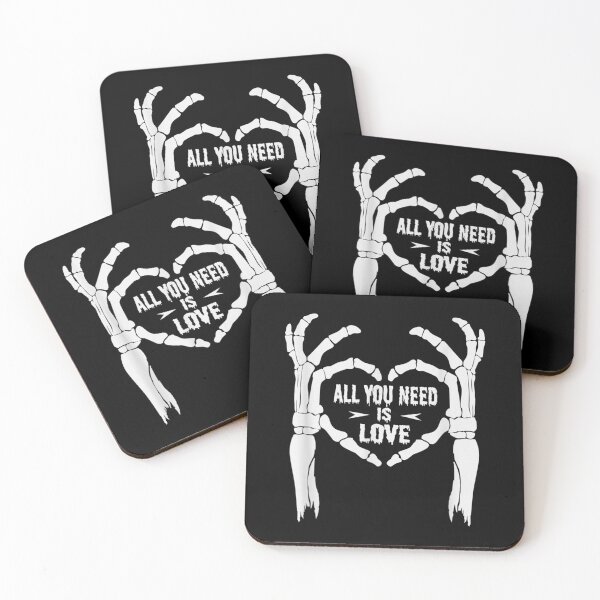 Item preview, All You Need is Love Skeleton Hands Halloween  designed and sold by Pricehotshop.