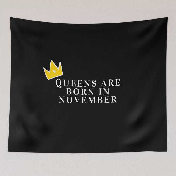 Item preview, Queens are born in November with birthstone crown - Black  designed and sold by travelnerd.