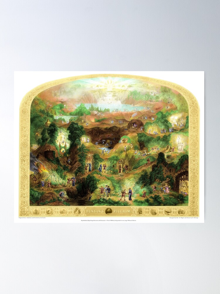 Alternate view of Bunyans Pilgrim - Colour Edition Poster