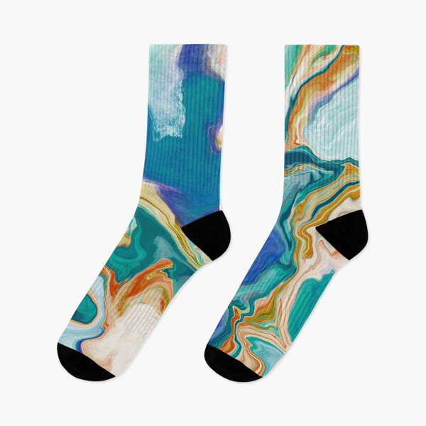Item preview, Ocean Meets Land Marble Pattern designed and sold by Squarebird.