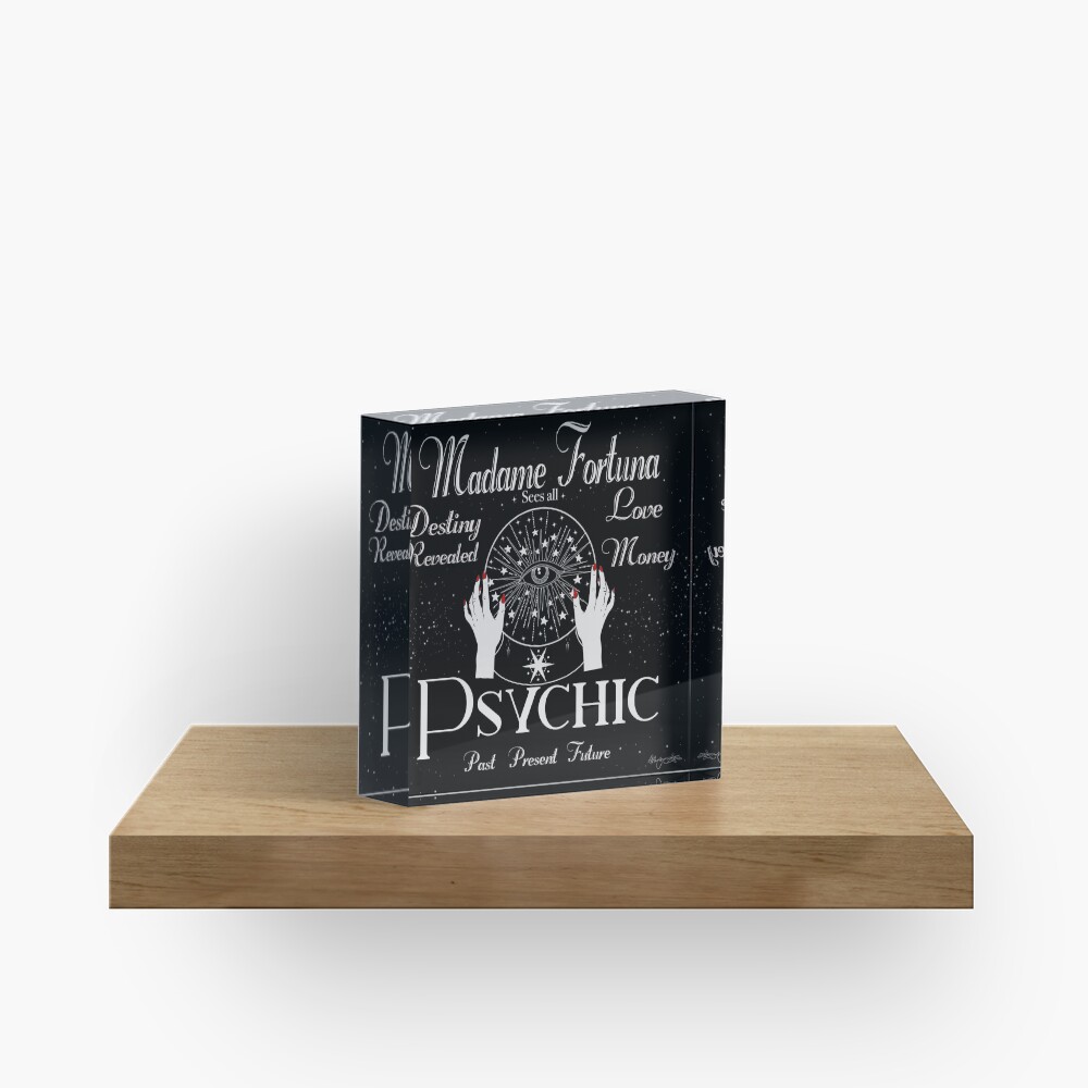 Madame Fortuna Sees All Acrylic Block