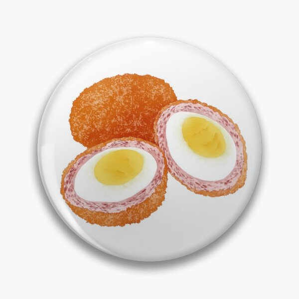 Item preview, Watercolor Illustration of a Snack Food Scotch Egg designed and sold by iswenyi.