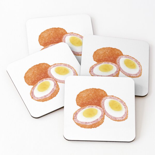 Item preview, Watercolor Illustration of a Snack Food Scotch Egg designed and sold by iswenyi.