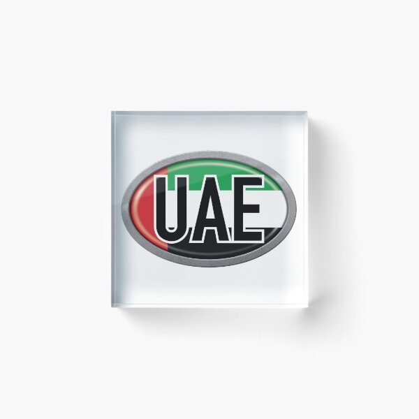 Item preview, United Arab Emirates International Vehicle Code Metal Plate designed and sold by travelwitheric.