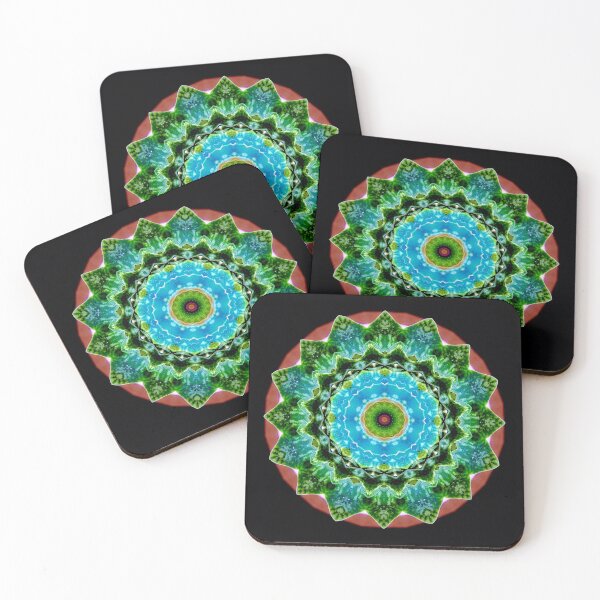 Item preview, Green Succulent Mandala designed and sold by Sara Graham-Costain.