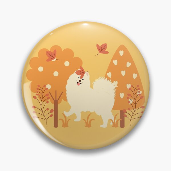 Item preview, Samoyed Dog in Autumn designed and sold by Lulupainting.