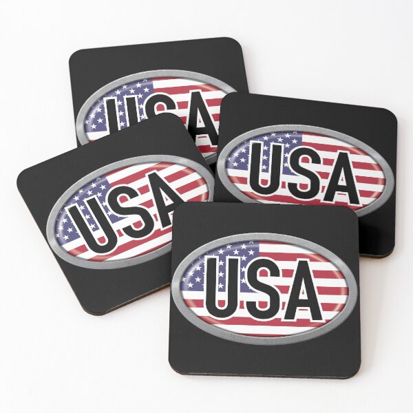 Item preview, United States of America International Vehicle Code Metal Plate designed and sold by travelwitheric.