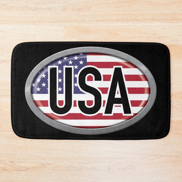 Item preview, United States of America International Vehicle Code Metal Plate designed and sold by travelwitheric.