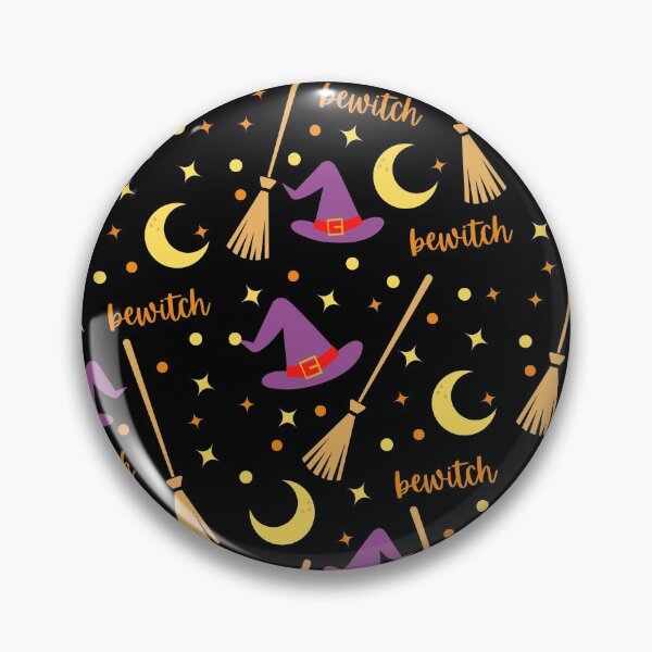 Item preview, Cute Witch Halloween Collage Pattern designed and sold by The-Gayborhood.