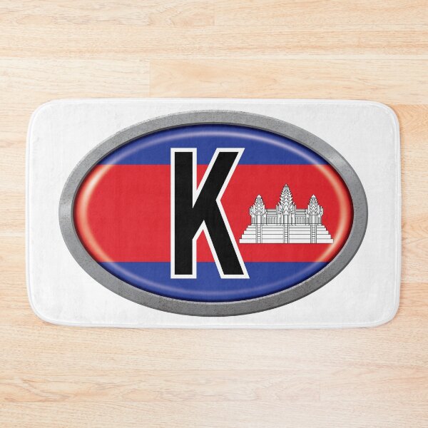 Item preview, Cambodia International Vehicle Code Metal Plate designed and sold by travelwitheric.