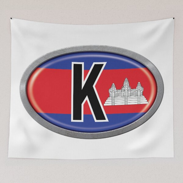 Item preview, Cambodia International Vehicle Code Metal Plate designed and sold by travelwitheric.