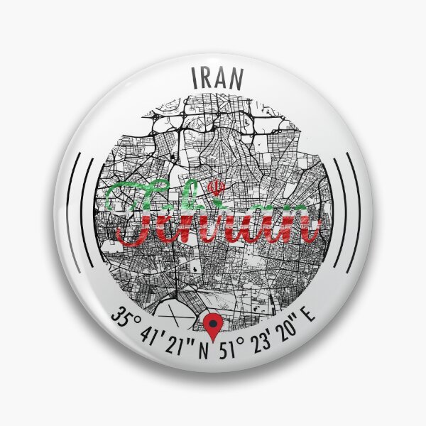 Item preview, Tehran, IRAN Road Map Art - Earth Tones designed and sold by hatimelhag.