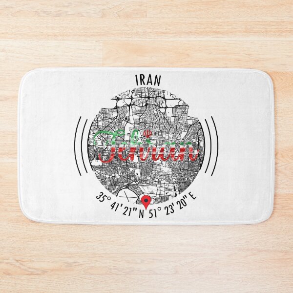 Item preview, Tehran, IRAN Road Map Art - Earth Tones designed and sold by hatimelhag.