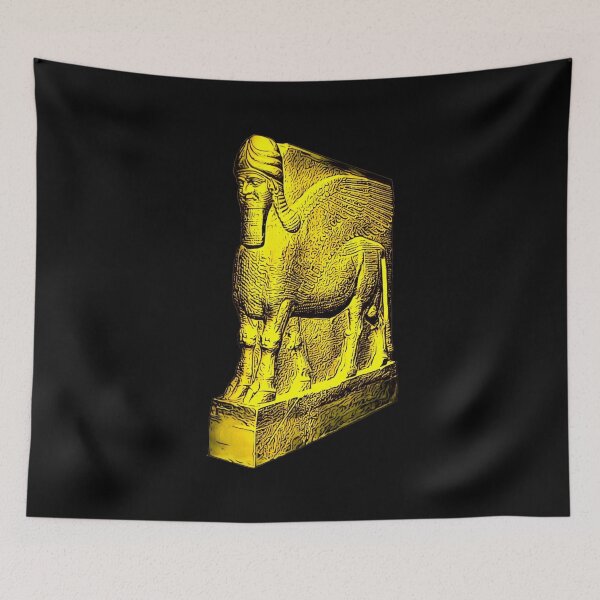 Item preview, Pop art Lamassu (Yellow) designed and sold by DotorEaon.