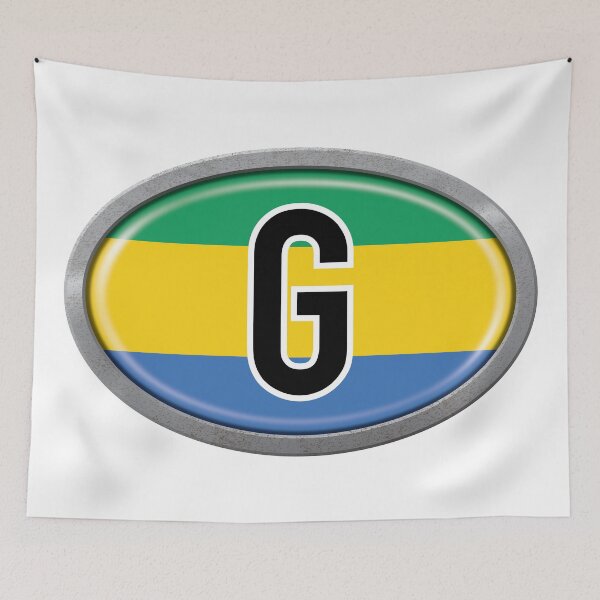 Item preview, Gabon International Vehicle Code Metal Plate designed and sold by travelwitheric.