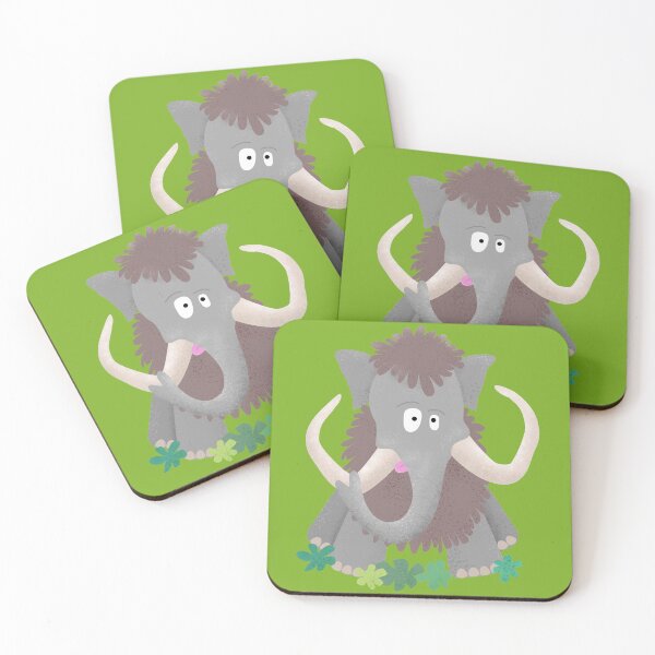 Item preview, Funny woolly mammoth cartoon for kids designed and sold by FrogFactory.