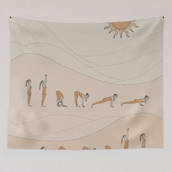 Item preview, Yoga Sun Salutation A Yoga Art designed and sold by sierratruong.